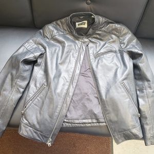 Levi's leather biker coat